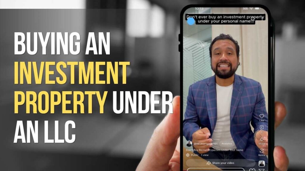 Mortgage broker explaining how to buy an investment property in an LLC with a DSCR loan