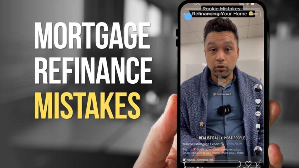 Mortgage broker explaining three mortgage refinance mistakes homeowners should avoid