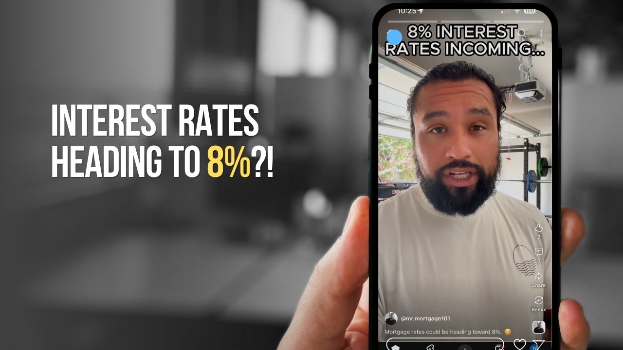 Mortgage rates approaching 8 percent as the 10-year Treasury yield reaches 5 percent