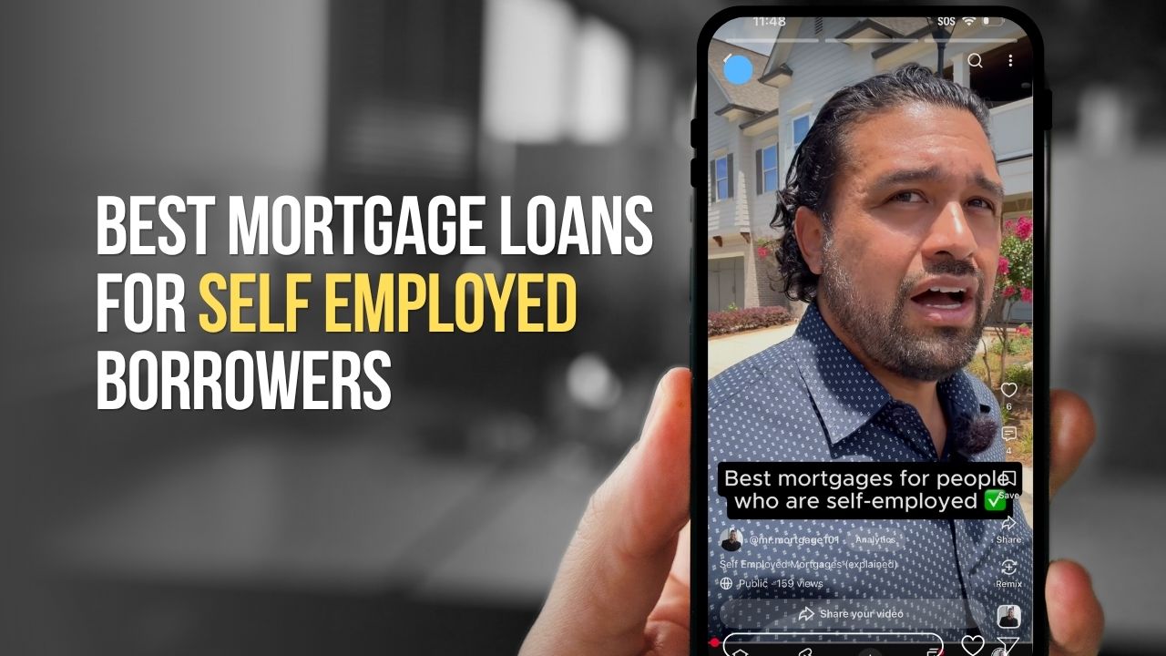 Self-employed business owner comparing mortgage options without traditional tax returns